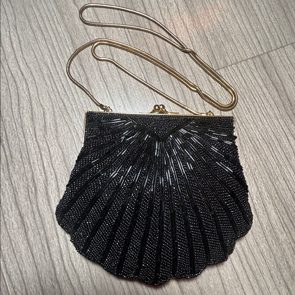 Hand Made Beaded Shell-Style Evening Purse